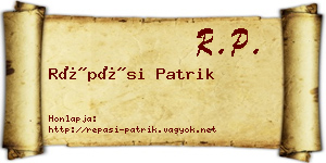 Répási Patrik névjegykártya